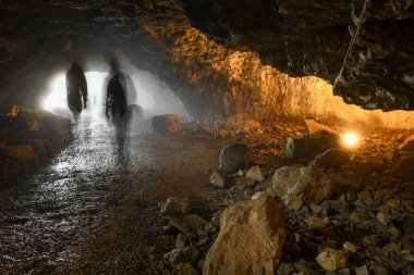 İsviçre Alpleri 'ndeki Ebenalp' teki Wildkirchli mağarasına bakın.