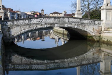 Padova, İtalya - 20 Ekim 2024: İtalya 'daki Padova' da Prato della valle Meydanı