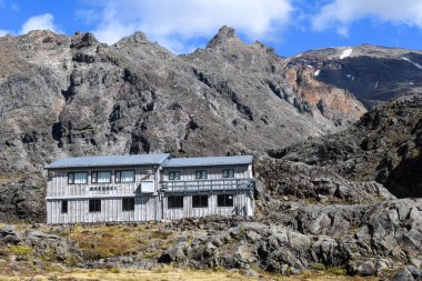 Whakapa kayak merkezindeki İHA görüntüsü Yeni Zelanda 'da yaz zamanı