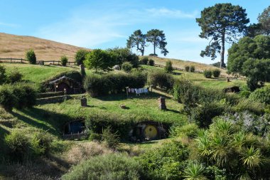 Yeni Zelanda 'daki Hobbiton filminin peyzajı