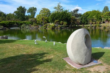 Rotorua, Yeni Zelanda - 21 Ocak 2025: Yeni Zelanda 'nın Rotorua kentindeki Kuirau Park' ta