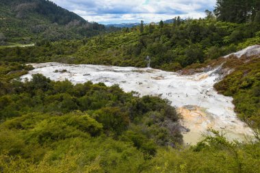 Yeni Zelanda 'daki Orakei Korako Jeotermal Parkı