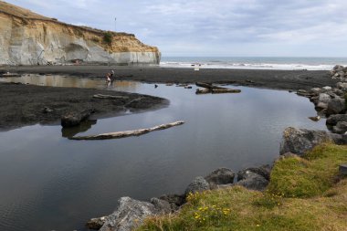 Yeni Zelanda 'daki Kai Lwi plajına bakın.