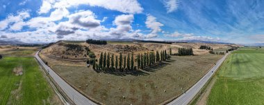 Yeni Zelanda 'daki bir alanda insansız hava aracı görüntüsü