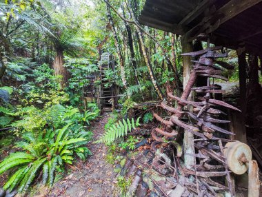 Yeni Zelanda 'daki Charleston' da Mitchells Gully Altın Madeni