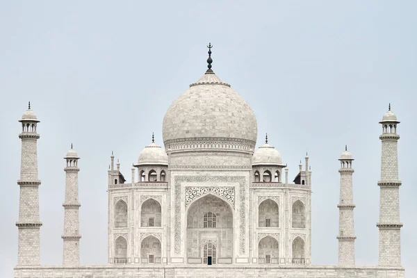 Taj Mahal Monument Mausolée Marbre Blanc Agra Uttar Pradesh Inde — Photo