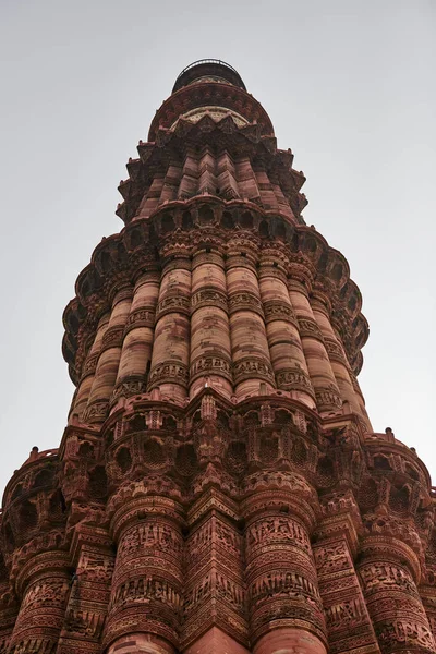 Qutb Minar Minaret Toren Deel Qutb Complex Zuid Delhi India — Stockfoto