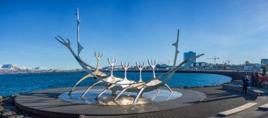 Güneş Voyager Solfar, Reykjavik, İzlanda.