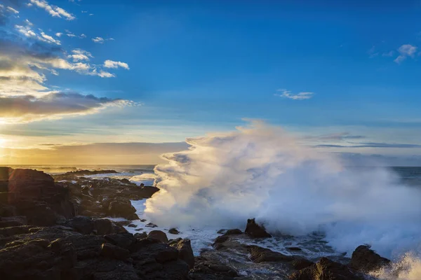 Vinterstorm Utanför Islands Kust — Stockfoto