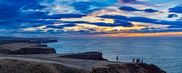 Niebo Wschodu Słońca Atlantyku Islandia — Zdjęcie stockowe