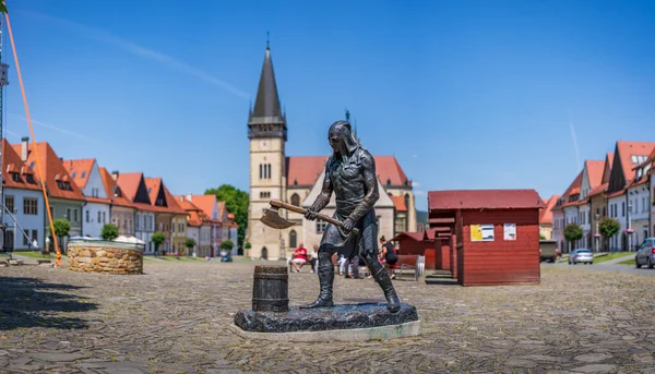 Denkmal Für Den Henker Auf Dem Altstädter Ring Bardejov Slowakei — Stockfoto