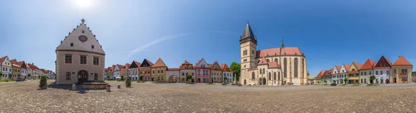 Altstadtplatz Bardejov Slowakei — Stockfoto