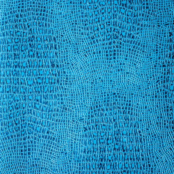 Zbliżenie Prezentujące Skomplikowane Wzory Bogaty Lazurowy Odcień Sztucznej Niebieskiej Skóry Zdjęcie Stockowe