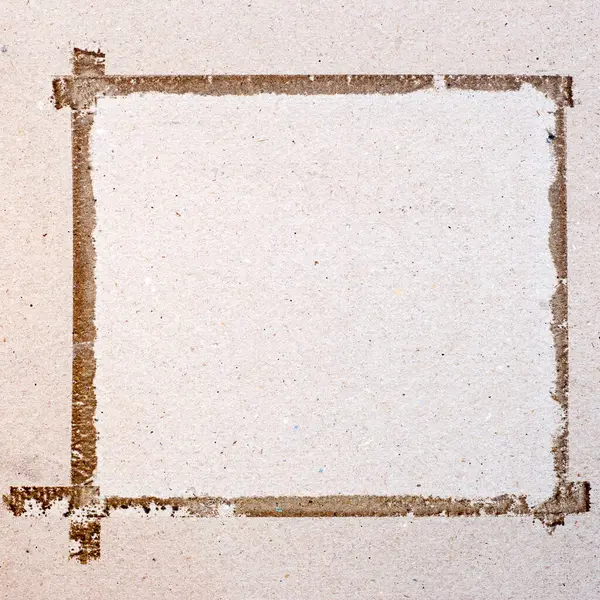 Yapışkan Bant Kalıntılarıyla Işaretlenmiş Desenli Kağıt Yüzey Kare Bir Çerçeve — Stok fotoğraf