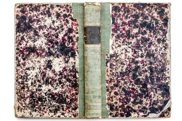 Antik Bir Kitabın Kapağında Eşsiz Bir Doku Benekli Tasarımı Sergileniyor Telifsiz Stok Imajlar