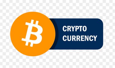 Kripto para birimi. Bitcoin. Dijital para. Engelleme teknolojisi. Vektör