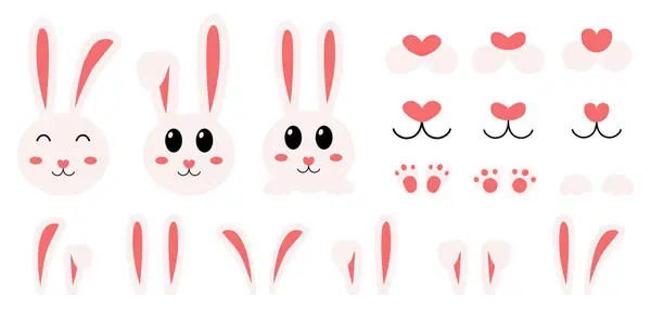 Paskalya Tavşanı. Paskalya tavşanı vücut parçaları seti