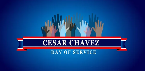 Cesar Chavez Günü. 31 Mart. Tatil konsepti. Arkaplan, afiş, kart, metin yazımlı poster şablonu.