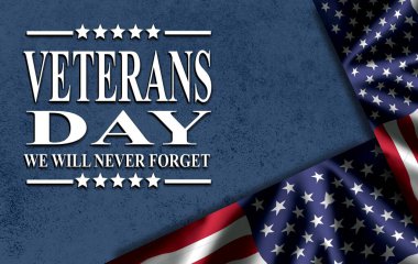 Amerikan bayrağıyla Gaziler Günü kutlu olsun.