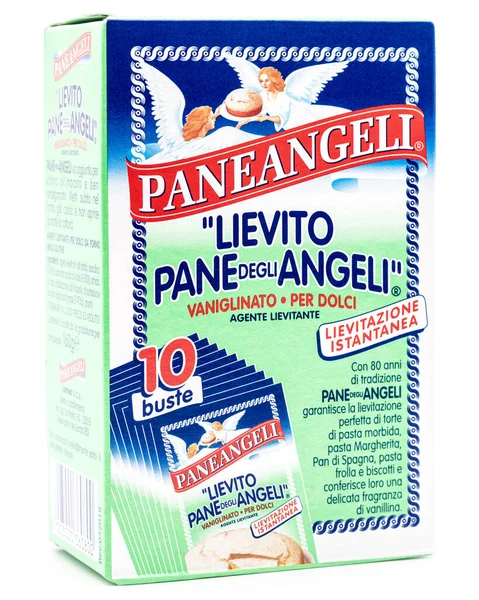 Tatlı olarak PaneAngeli Vanilya Maya Pane Degli Angeli, beyaz arka planda 10 kese