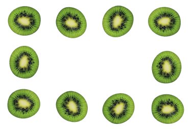 Beyaz arkaplana kivi desenini kopyala.