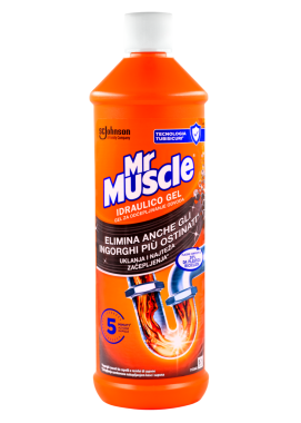 S.C. Johnson Bay Muscle hidrolik drenaj jeli, izole ürün şişesi..