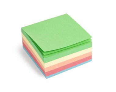 Beyaz arka plan üzerinde izole renkli çıkartmalar