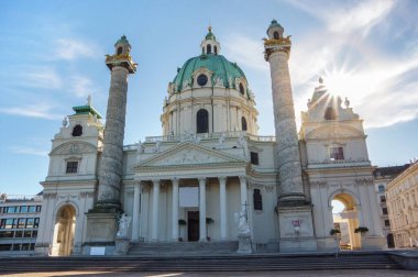 Karlskirche Katolik Kilisesi. Viyana. Avusturya
