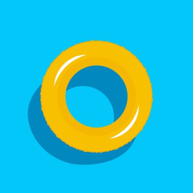 Yaz. Tatil. (yüzme çemberi). vektör