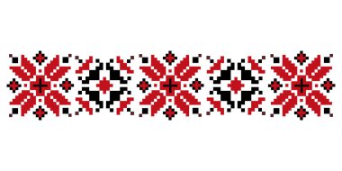 Geleneksel Ukrayna nakışı. Folklor. vektör illüstrasyonu