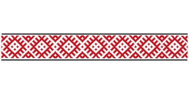 Geleneksel Ukrayna nakışı. Folklor. vektör illüstrasyonu