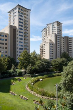 Gibraltar. 5th September 2022. View of the beautifully landscaped Commonwealth Park at Gibraltar. Located within the old city walls, it provides a peaceful green recreational area for all to enjoy.