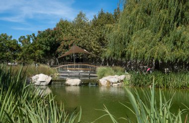 Gibraltar. 5th September 2022. View of the beautifully landscaped Commonwealth Park at Gibraltar. Located within the old city walls, it provides a peaceful green recreational area for all to enjoy.
