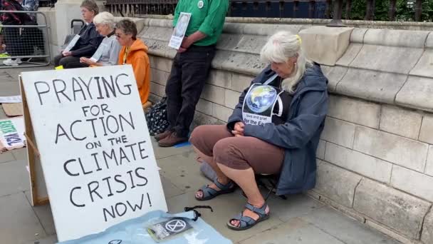Лондон Великобритания Июля 2023 Года Кампании Против Вымирания Восстания Ворот — стоковое видео