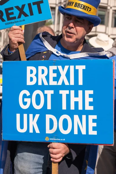 London Storbritannien September 2023 Anhängare Steve Bray Stop Brexit Vid — Stockfoto