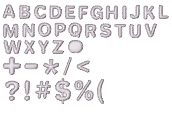 Alfabet Znak Przejrzystym Tle — Zdjęcie stockowe