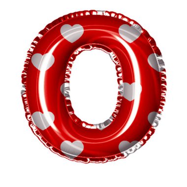 Beyaz kalpli folyo balonu.