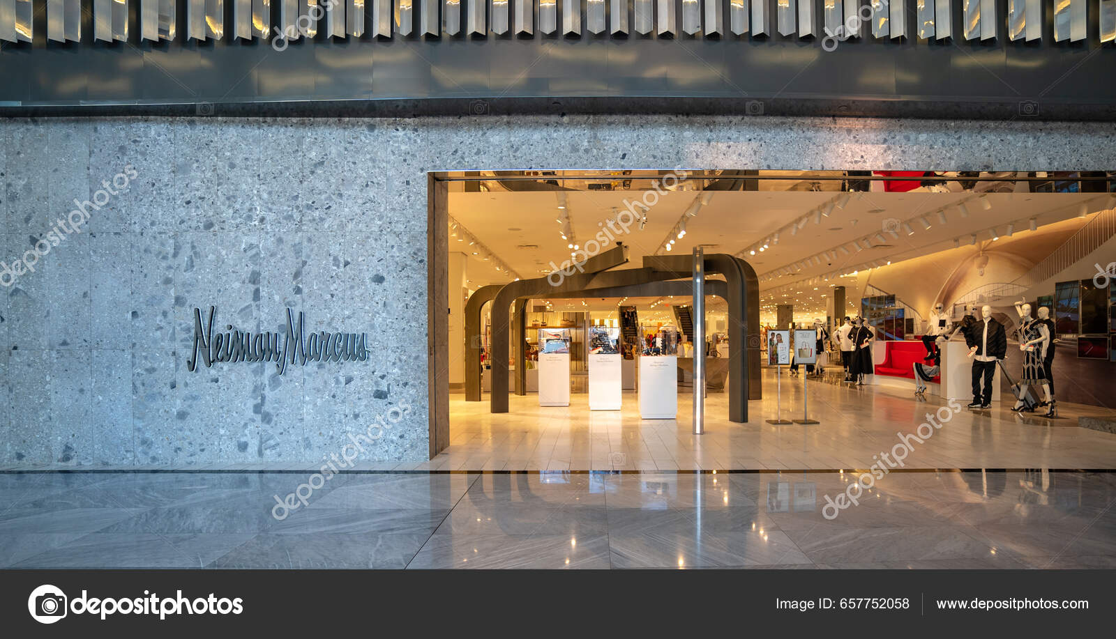 Interior of Neiman Marcus Department Store in the Hudson Yards