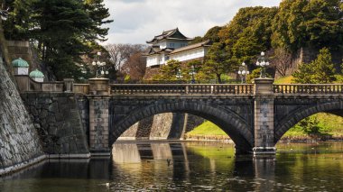 Japonya, Tokyo 'daki İmparatorluk Sarayı. İmparatorluk Sarayı Japon İmparatoru 'nun yaşadığı yer.. 