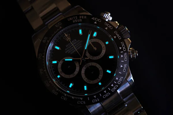 Rome January 2020 Rolex Daytona Oyster Perpetual Superlative Chronometer Dark — Stock Photo, Image