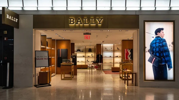 New York Februar 2020 Modegeschäft Bally Der Mall Bally Ist — Stockfoto