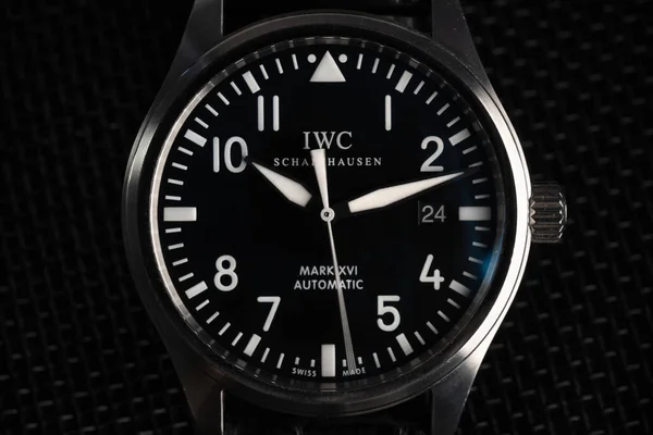 Bologna Itália Dezembro 2019 Relógio Iwc International Watch Luxuoso Fabricante — Fotografia de Stock