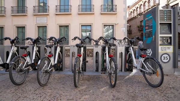 Madrid Spain October 2019 Bike Share Bicimad Madrid — 스톡 사진