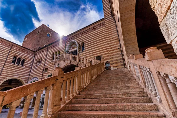 Merdivenli Bölge Sarayı Verona Talya — Stok fotoğraf
