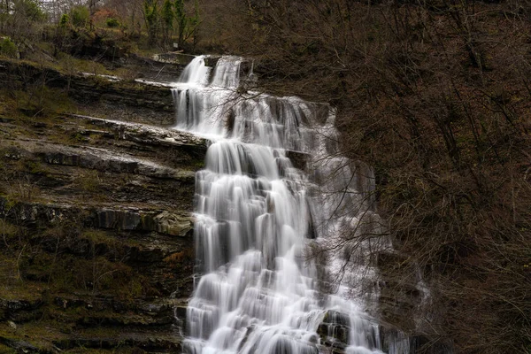 卡森蒂诺国家公园的Acquacheta瀑布 意大利托斯卡纳 — 图库照片