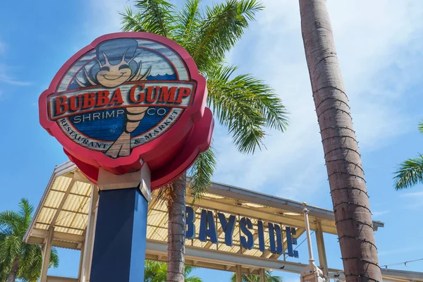 Miami Beach Usa March 2016 Bubba Gump Sign Restaurant Bubba — Stock Photo, Image