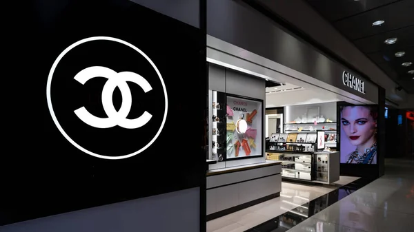Nueva York Febrero 2020 Tienda Chanel Dentro Del Área Duty — Foto de Stock
