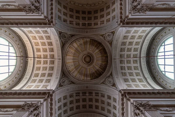 Fermo Italien August 2020 Katedralen Santa Maria Assunta Interiören Taket — Stockfoto