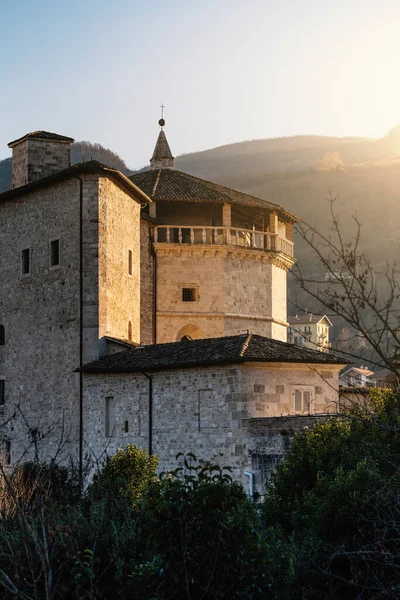 Pohled Pevnost Malatesta Ascoli Piceno Itálie — Stock fotografie