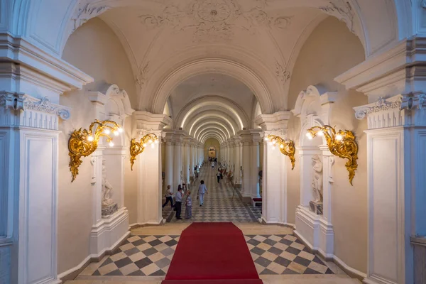 Saint Petersburg Maio 2018 Escadaria Dentro Palácio Inverno Vista Interior — Fotografia de Stock